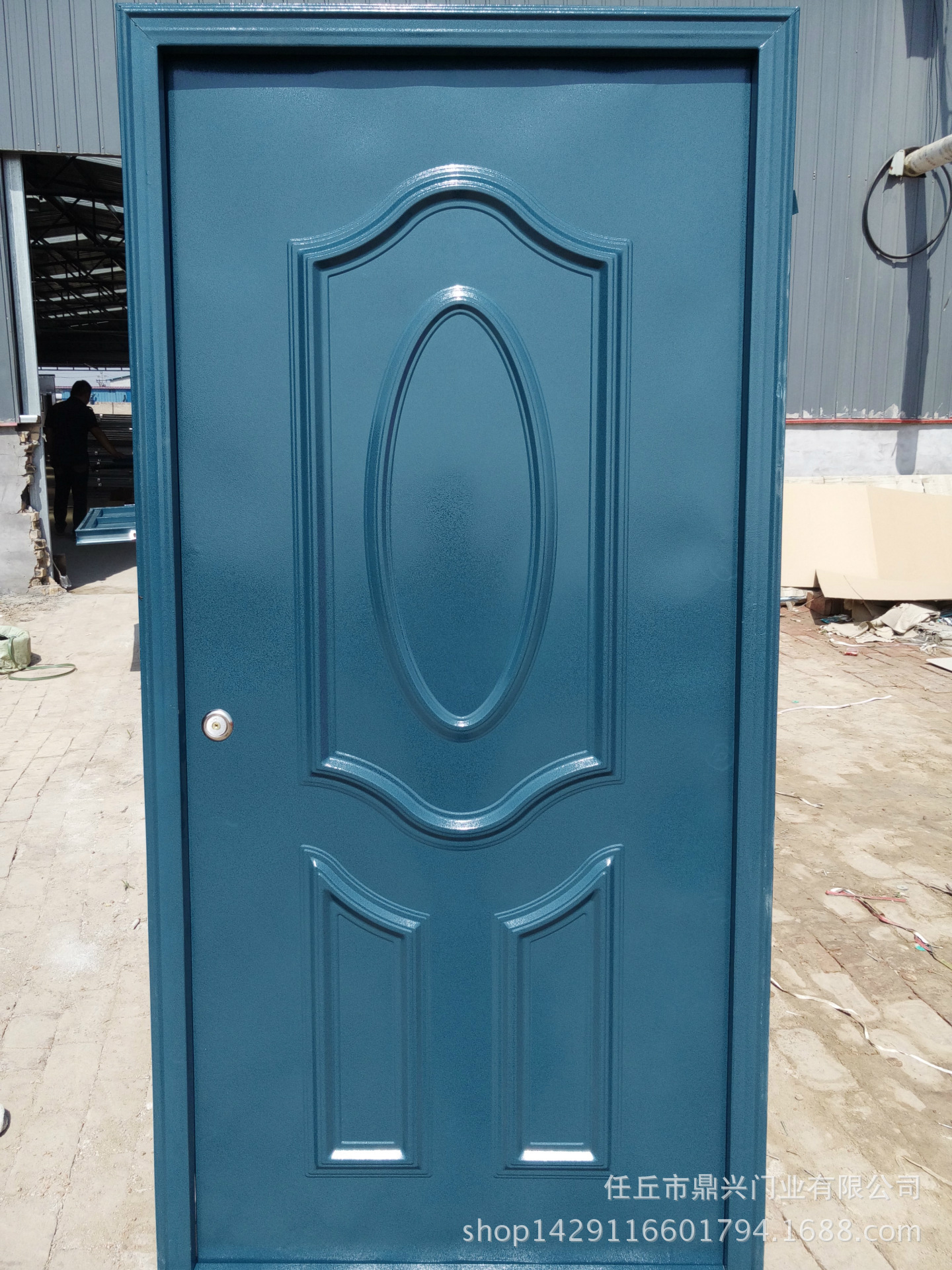 厂家制作 工程钢制储藏间防盗门 地下室单板门 镀锌钢板防盗门