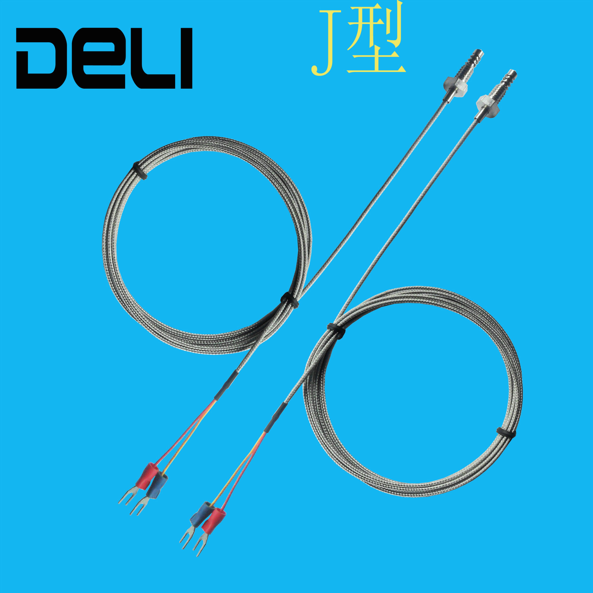 香港进口j型电热偶 厂家批发带弹簧螺钉式热电偶