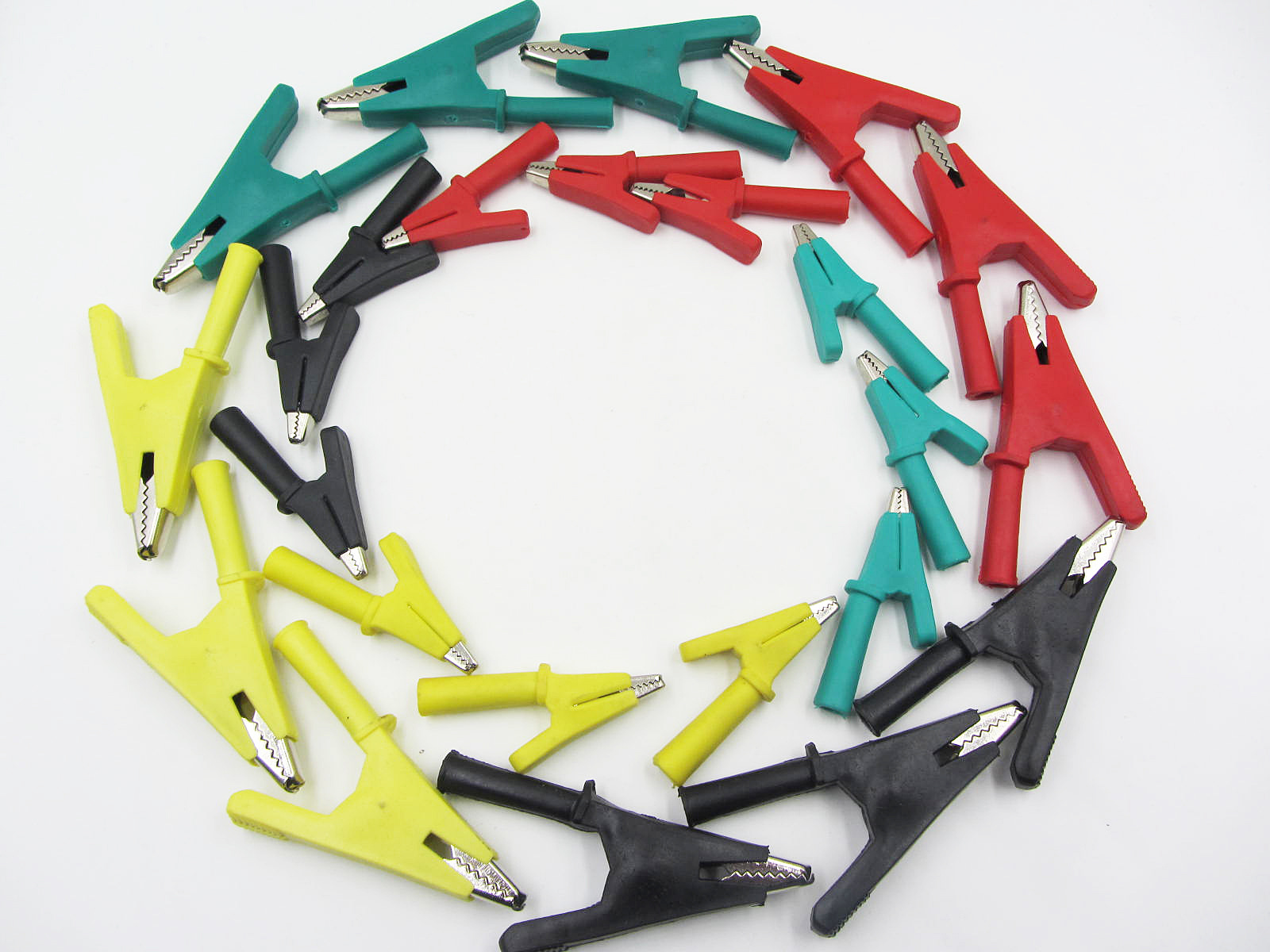 测试夹测试夹高压绝缘夹鳄鱼夹电瓶夹纯铜全绝缘鳄