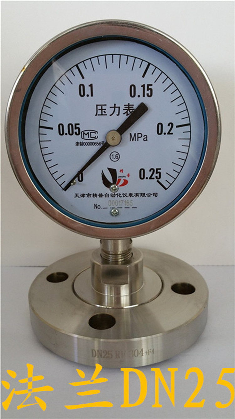17612209973压力表法兰隔膜压力表dn25法兰隔膜压力表dn40 dn50
