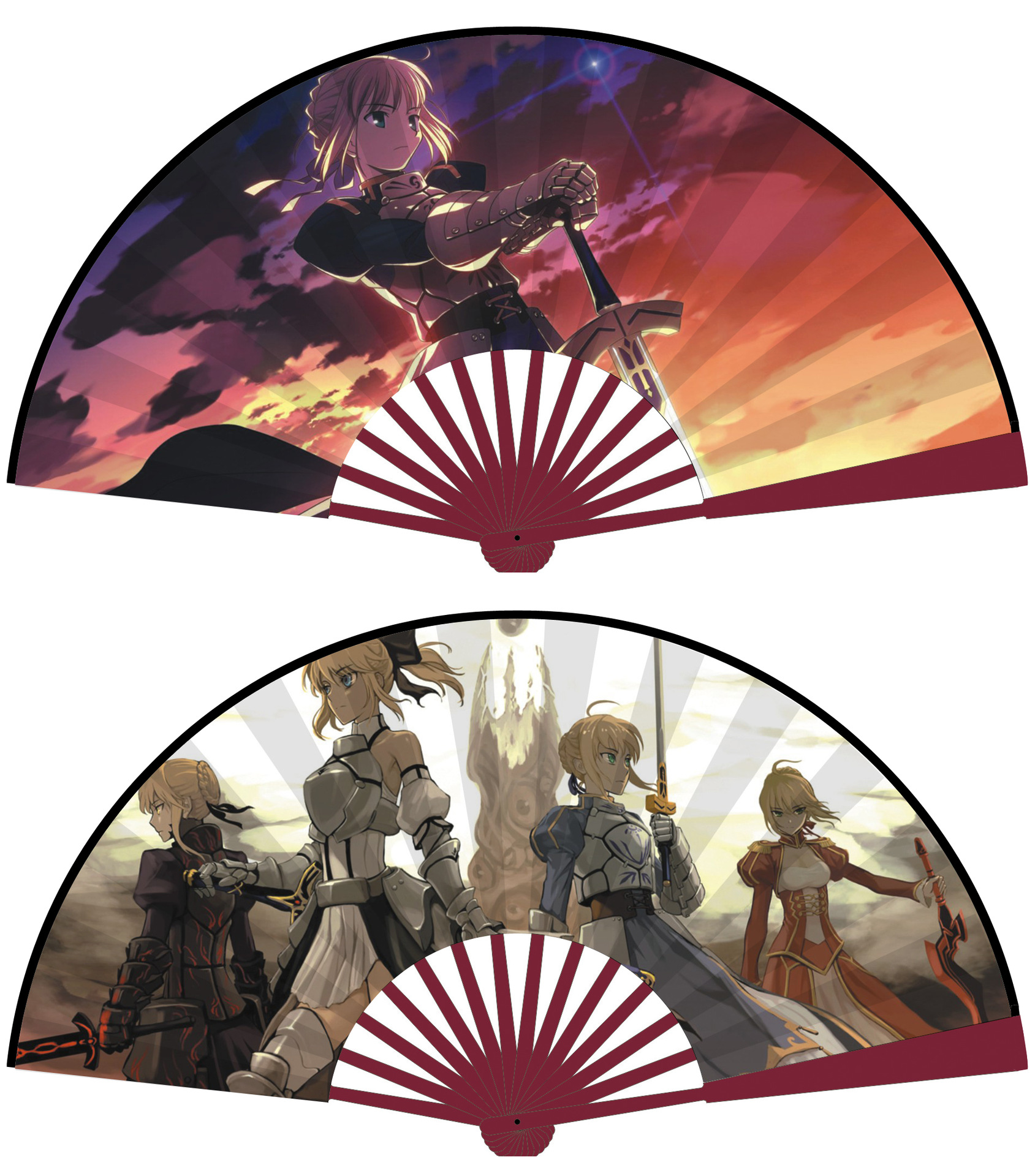 动漫折扇 约会大作战狂三 8寸扇子竹扇批发漫展热卖 夏日爆款