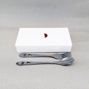 包装厂家定做,刀叉包装白卡纸盒定制,彩色印刷包设计