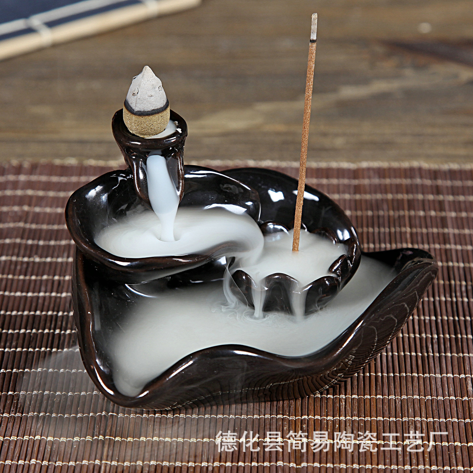 简易陶瓷香炉 倒流香炉香道工具现货批发