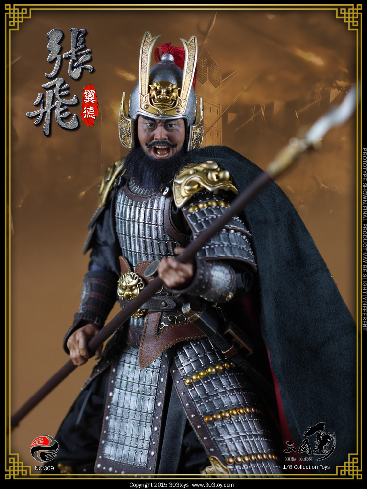 三国人物张飞翼德 古代人偶工艺品模型 兵人收藏品 旅游纪念品