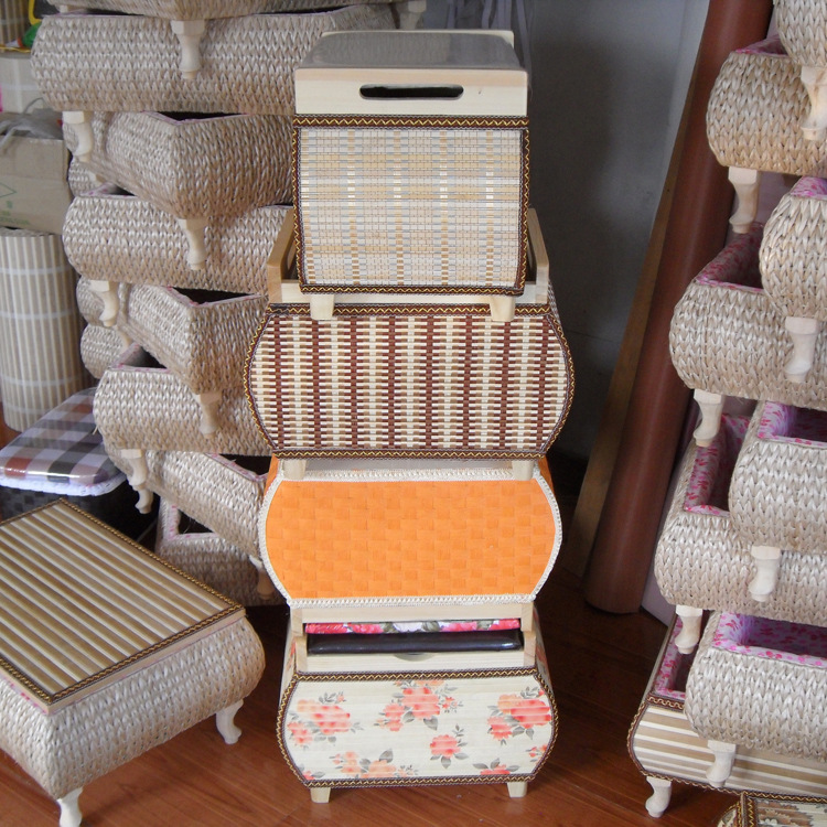 厂家供应优质纸藤换鞋凳