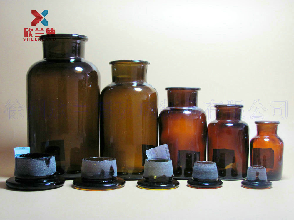 厂家直售试剂瓶棕色透明细口瓶广口瓶密封瓶磨砂瓶