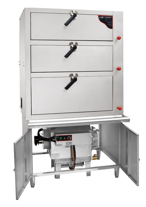 20141204-三门海鲜蒸柜(配蒸汽机)