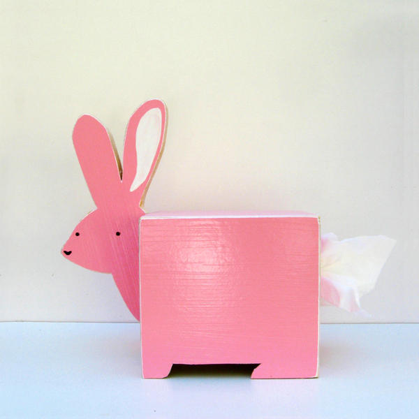 创意手工:缤纷彩绘小动物面纸盒