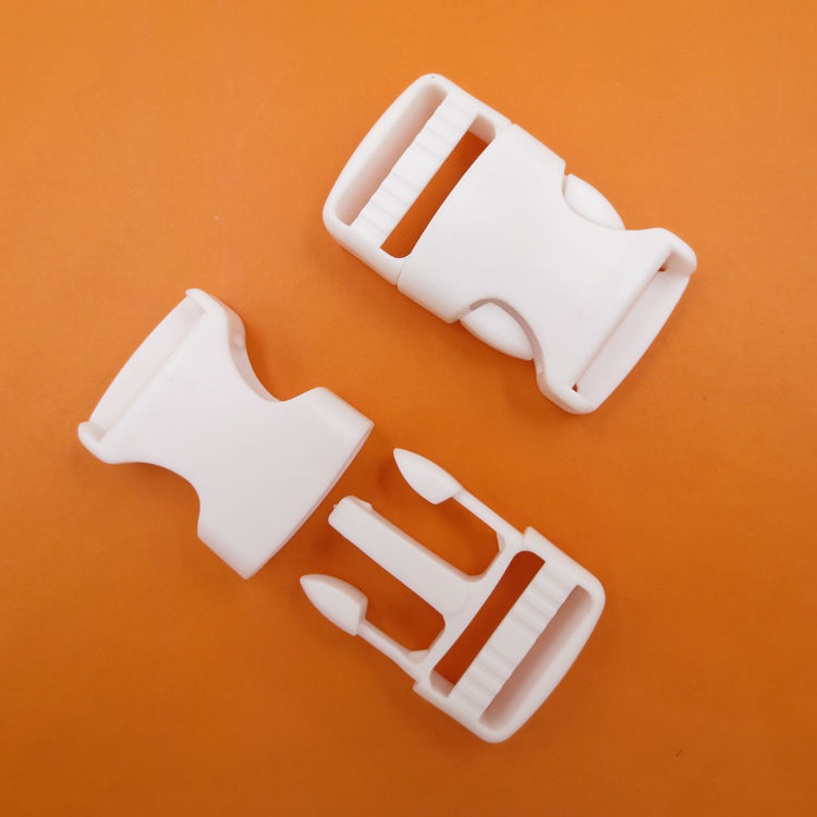 厂家现货 1寸 25mm 白色 塑料环保 安全塑胶插扣卡扣 户外箱包扣