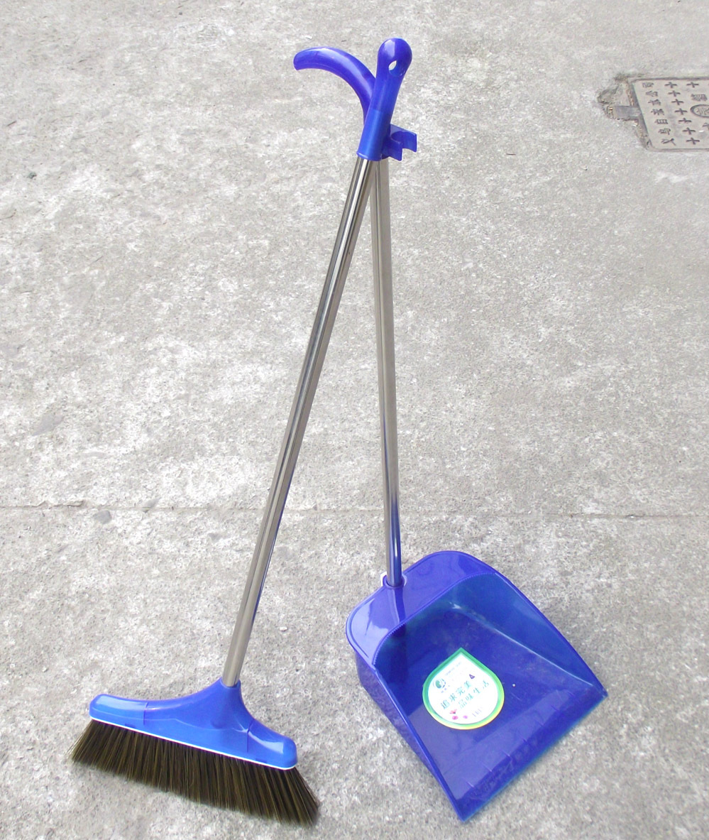 不锈钢杆大扫把 簸箕 扫把簸箕套装