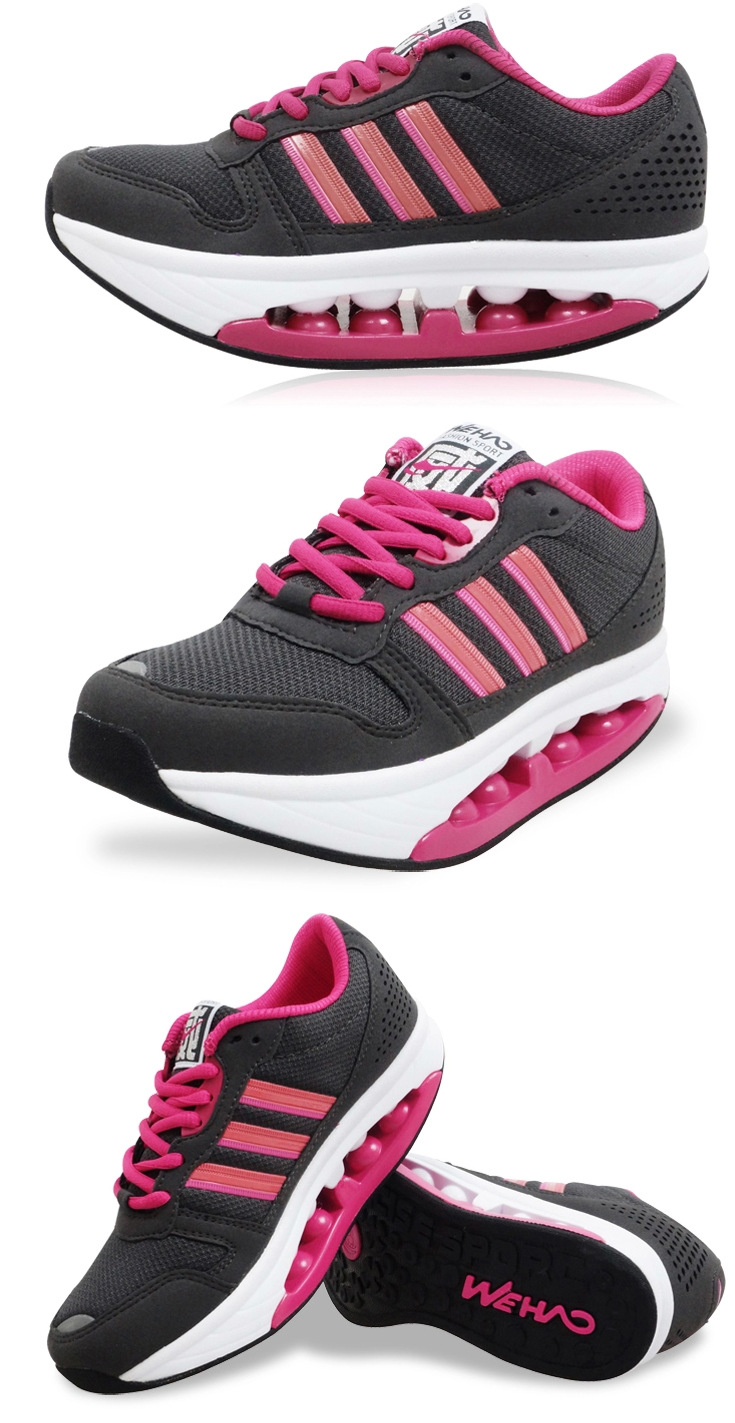 批发赵之心健走鞋 威皓正品保健鞋 摇摇鞋 厚底鞋保健功能运动鞋