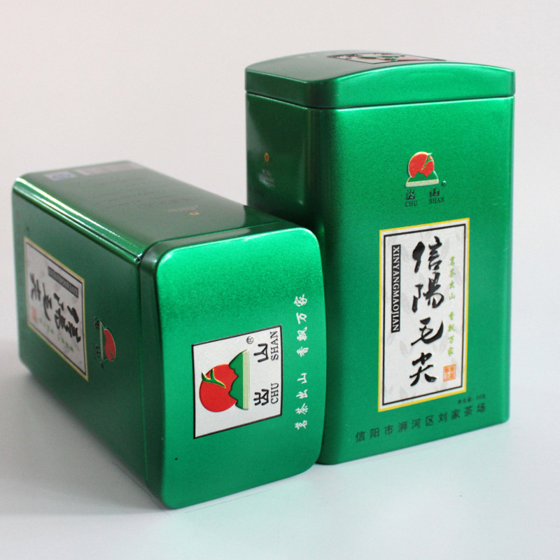 出山量大从优50g信阳毛尖铁盒罐装绿茶叶批发厂家直销商超供货