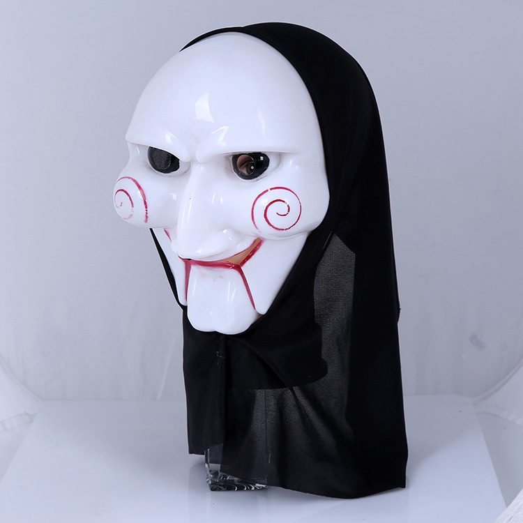 新款红晕笑脸鬼面具万圣节鬼节假面舞客舞会圣诞面具厂家热销批.