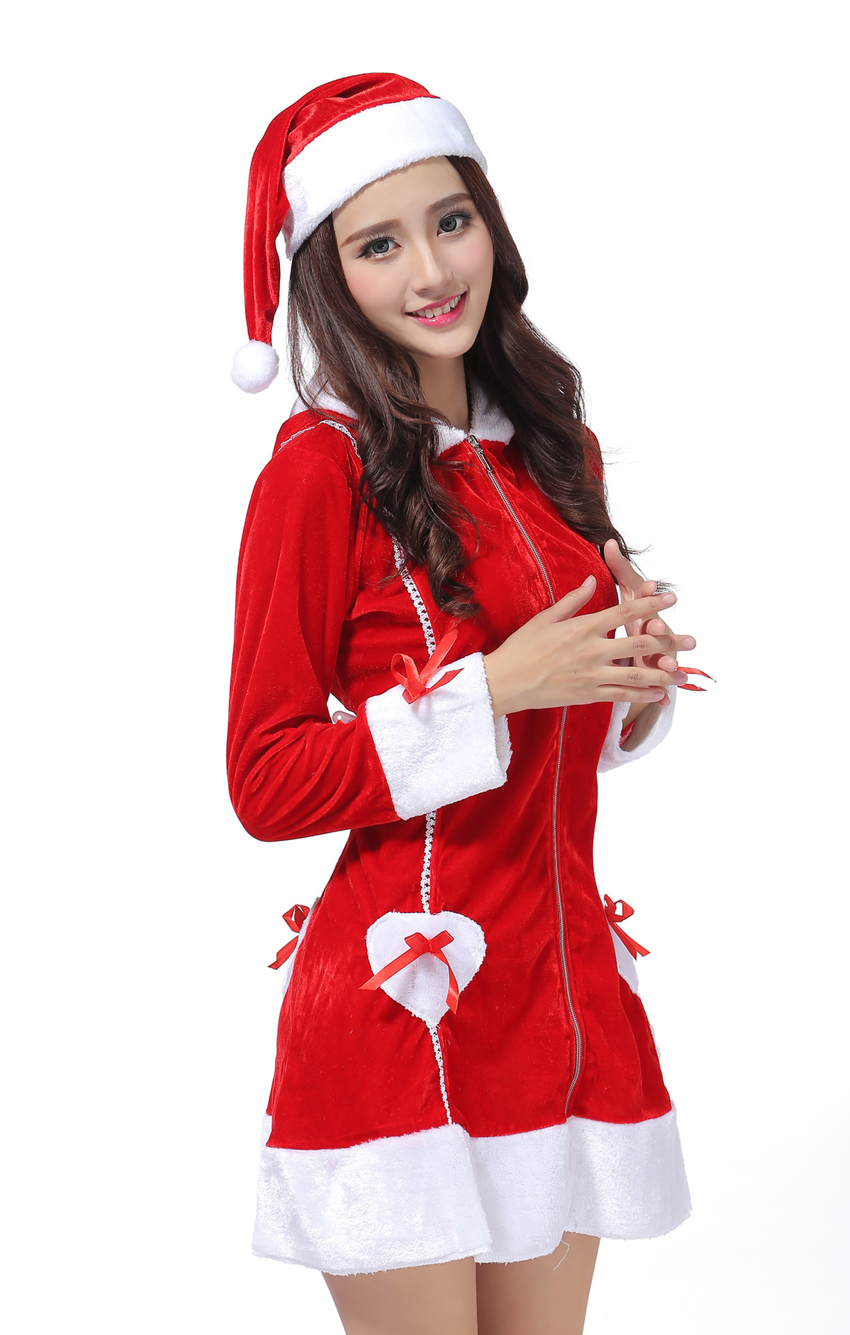 圣诞装服装舞会派对服装女圣诞女士服装高档