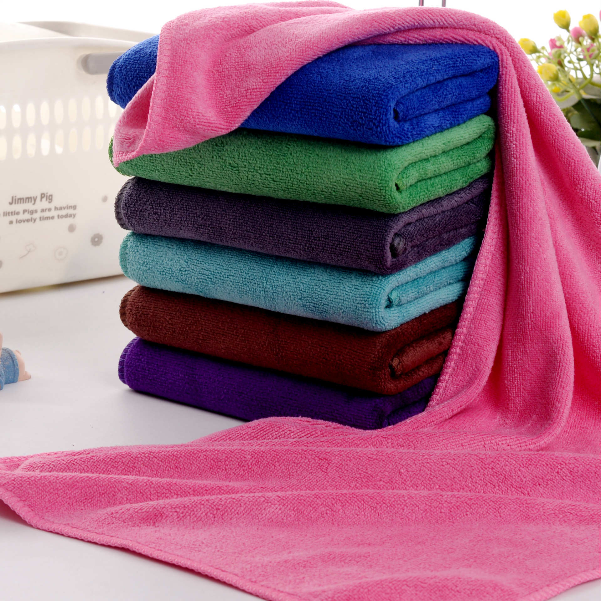 厂家直销磨绒加厚纳米超细纤维毛巾吸水毛巾加工定制3070洗车毛巾