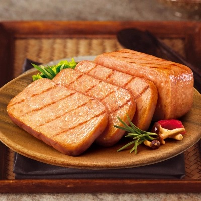 韩国进口乐天午餐肉罐头 猪肉 鸡肉午餐肉340g*24盒/箱