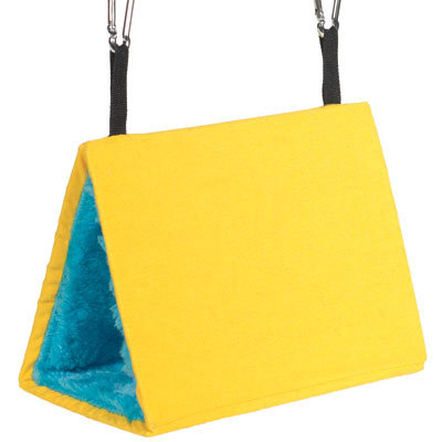 鹦鹉鸟用品 三角形鸟房子 鸟窝 保暖帆布毛绒鸟窝鸟笼罩内鸟窝