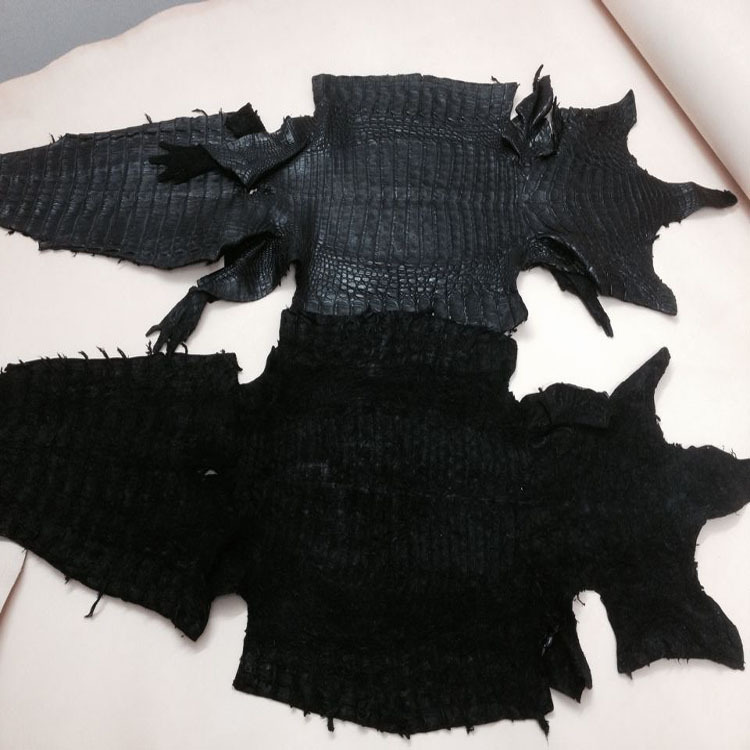 美洲 鳄鱼皮 稀有动物真皮 凯门 鳄鱼肚皮和鳄鱼骨皮各个颜色