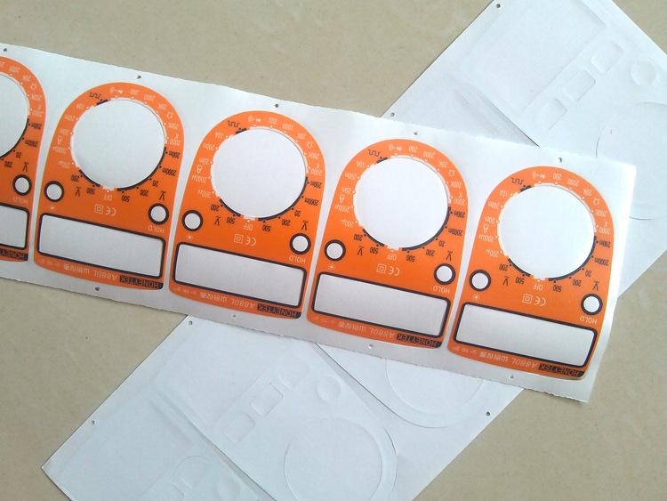 丝印磨砂pvc不干胶面板警示桌贴磨砂pvc塑片不干胶标签贴纸面板