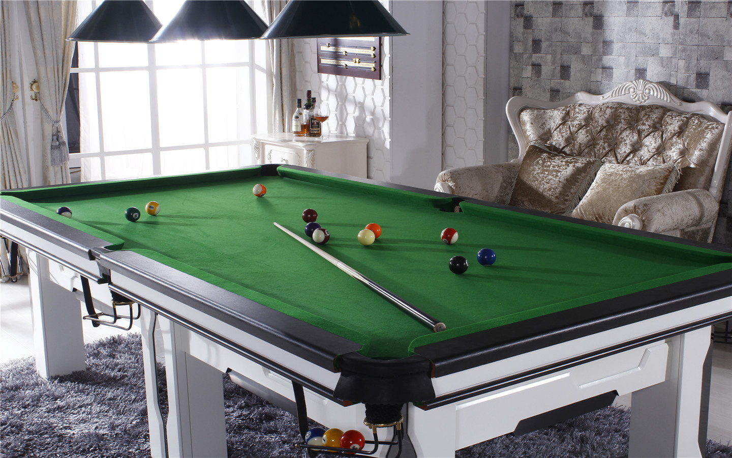 厂家直销一件起批 美式八球球台或台球桌 台球用品 台球桌配件