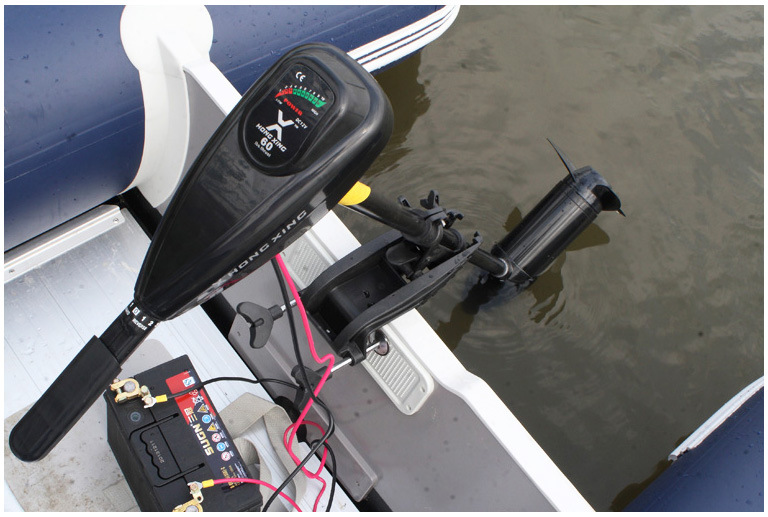 12v电动螺旋桨/渔船马达推进器/船用挂桨机/橡皮艇船外机捕鱼钓鱼
