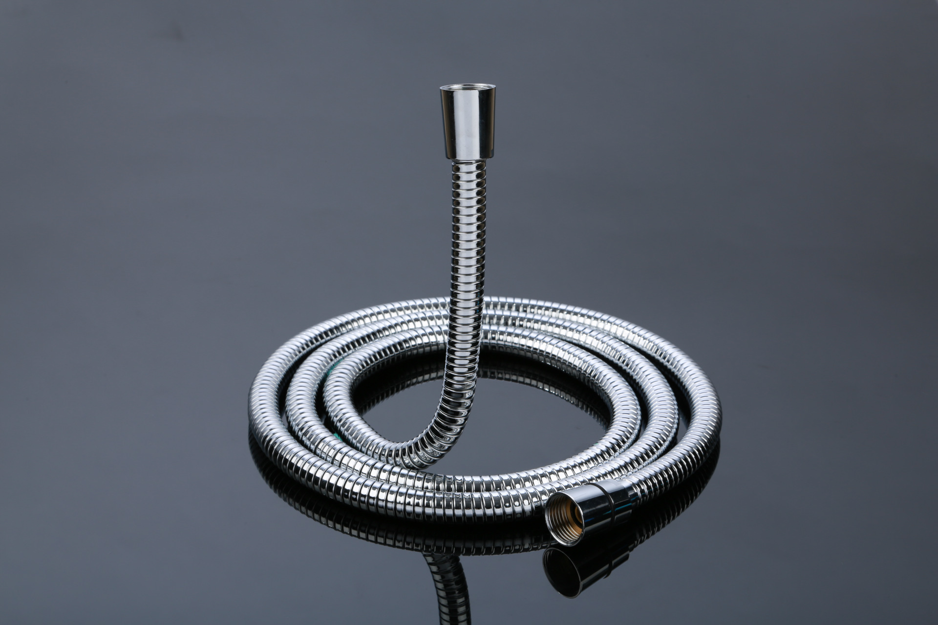 热销耐高温高压镀铬不锈钢双扣花洒软管 304编织pvc淋浴.