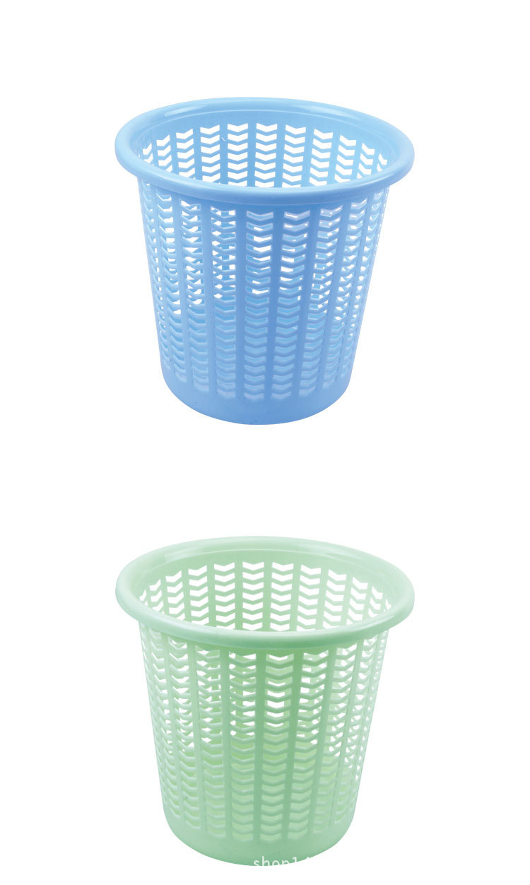 新款垃圾篓 塑料镂空花边垃圾桶办公室日用品纸篓卫生桶厂家直销