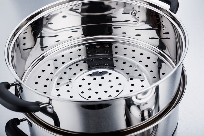 直销 三层加厚蒸锅双篦蒸锅 蒸锅不锈钢无磁不锈钢复底lf-01