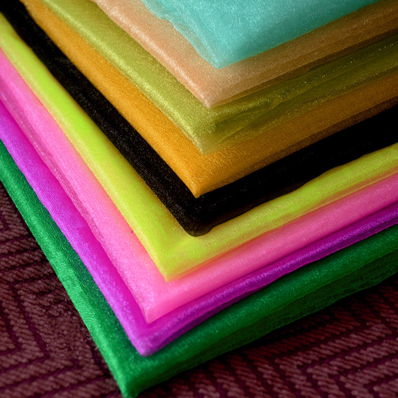 布置玻璃纱 雪纱装饰纱水晶纱面料 婚礼婚庆纱幔布 硬纱缦布料