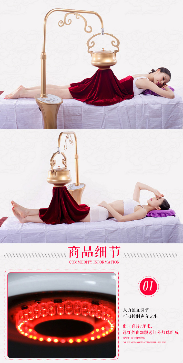 艾灸仪器温灸仪器悬灸仪家用立式电子无烟艾灸仪器美容院用艾灸仪