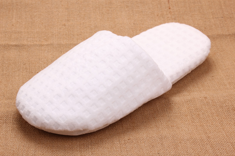 酒店宾馆专用客房非一次性海绵软布防滑底拖鞋泡泡面包鞋