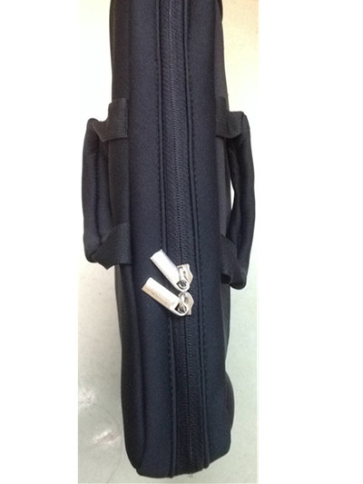 潜水料电脑包 提包拉链单肩包 防水防振黑色 厂家直销 订做印logo