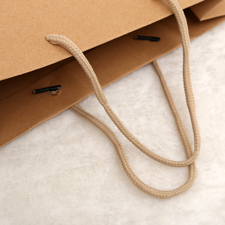 厂家直销可定制彩色多股花式钩针纸盒纸袋牛奶包装棉手提绳子