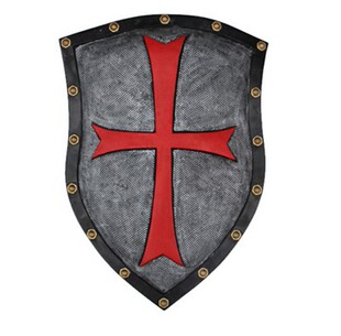 鬼节兵器刀剑万圣节 pu玩具盾牌 儿童动漫模型 影视道具十字军盾