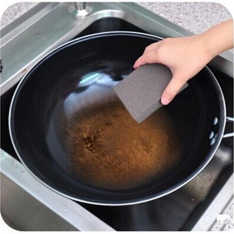 Silicon Carbide Descaling Cleaning Sponge Kitchen Multi-Purpose Cleaning Pan Bottom Coke Stains Fine Sand Spong Mop