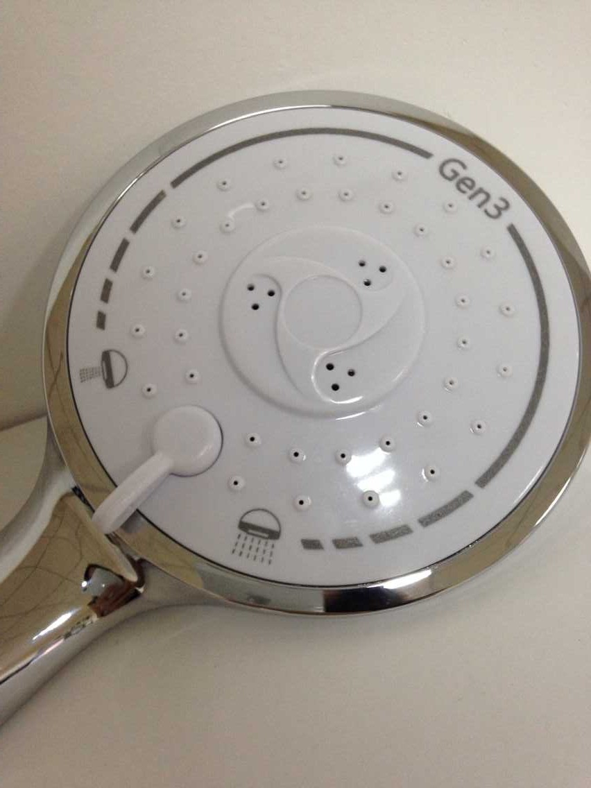 简易喷头增压三功能手持淋浴热水器花洒喷头 改良可止停水花洒