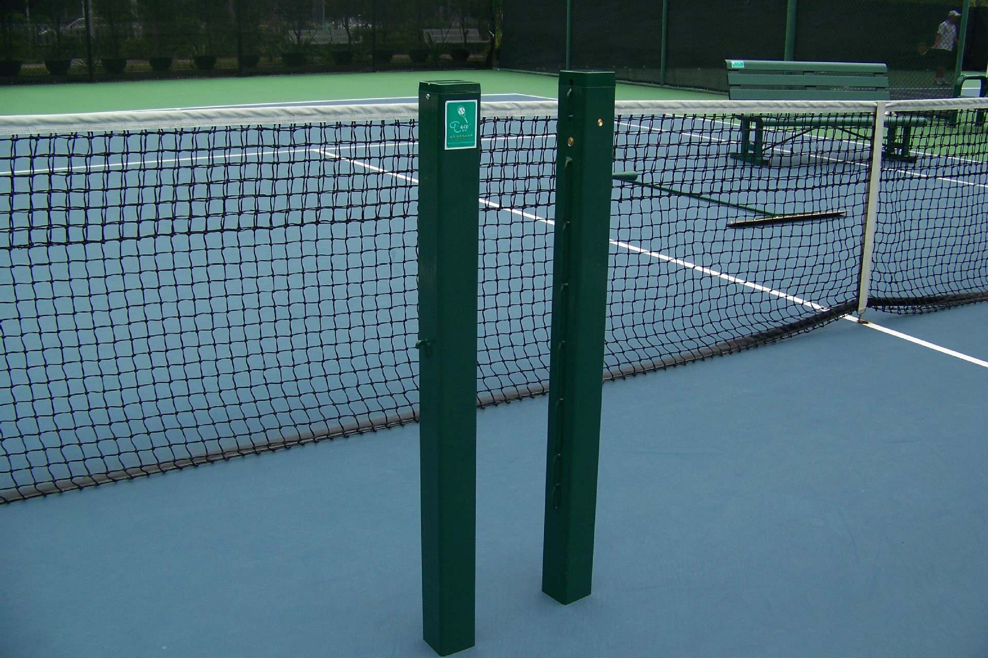 t-ace ay-008b网球场方形直插式网球柱 预埋式网球柱