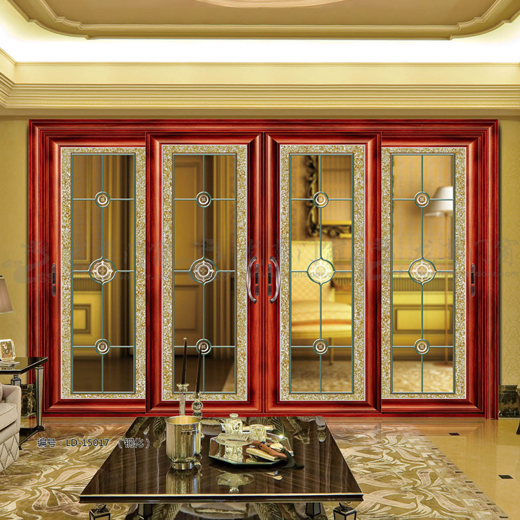 客厅推拉门铝合金钢化玻璃推拉平移门隔音隔