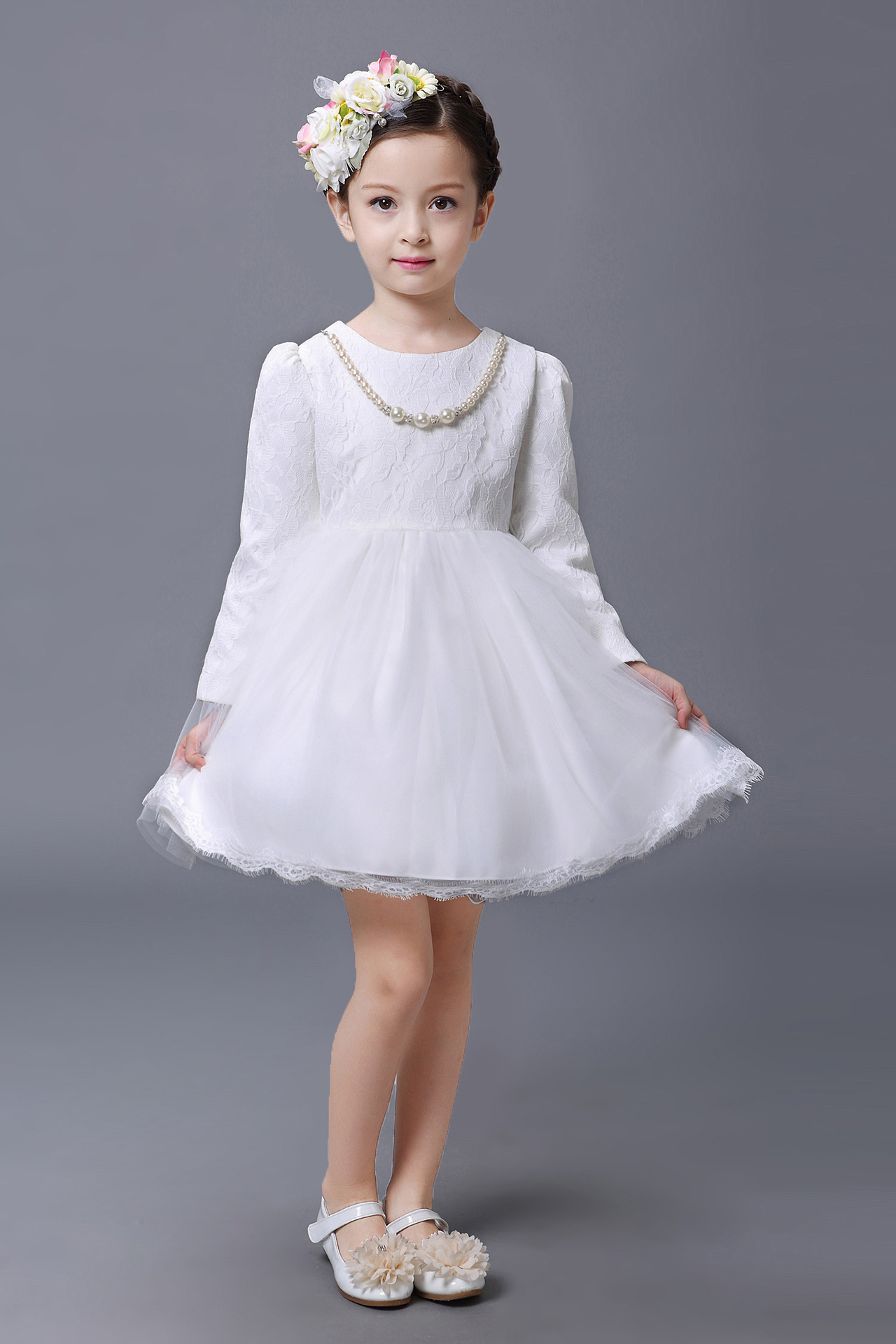 韩版18儿童项链连 儿童珍珠项链 女童礼服配饰 小女孩子项链 批发