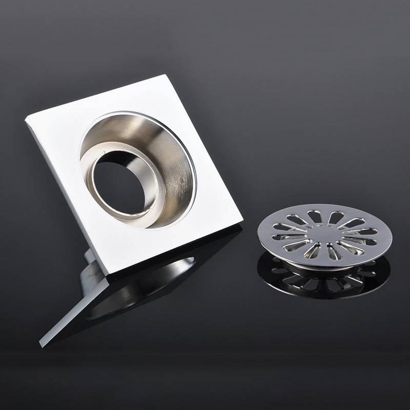 铜方形地漏 厨房浴室地漏 五金地漏10*10cm