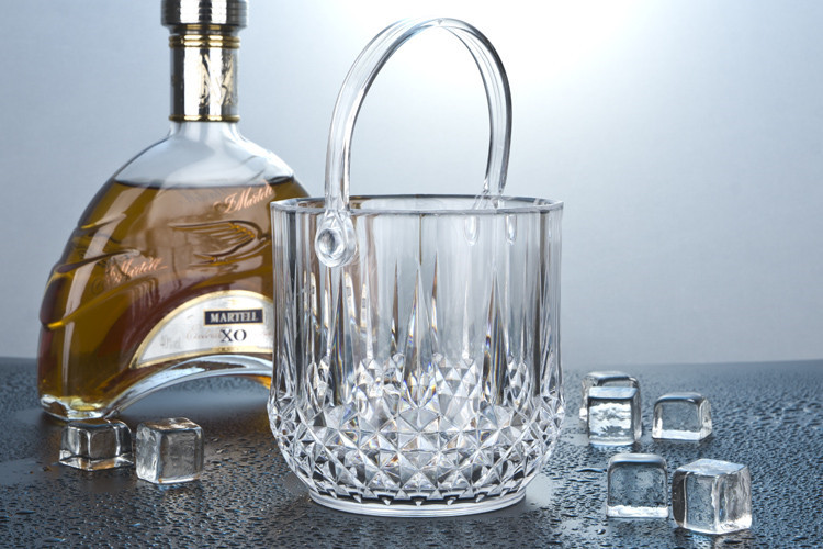 特价爆款加厚香槟桶 亚克力冰桶 酒桶 带提手冰桶 家居 餐饮批发