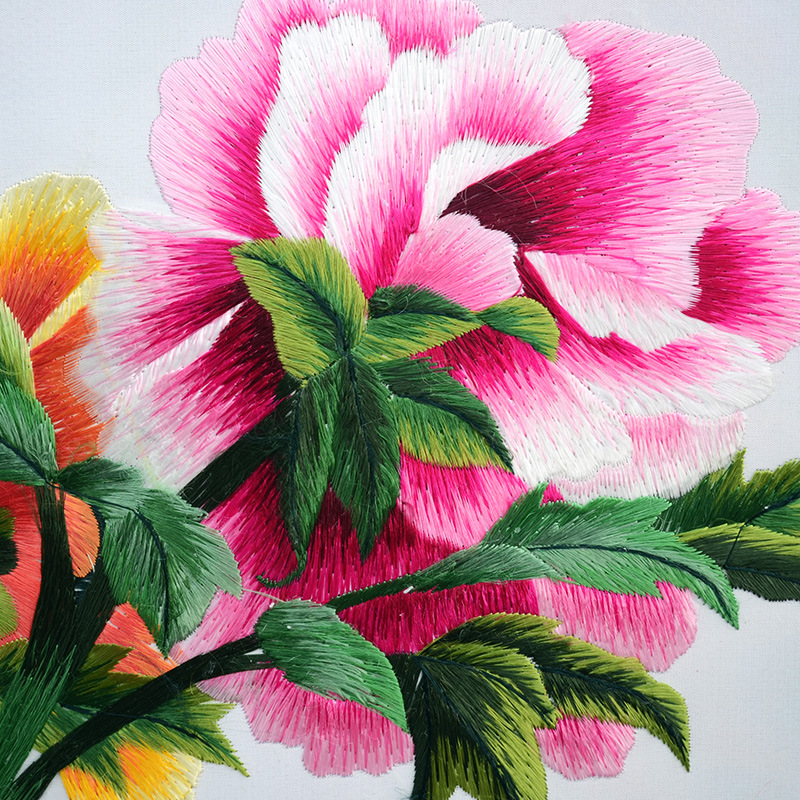 画芯45*45精品苏绣镜框成品现代中式装饰刺绣画 一件代发批发包邮