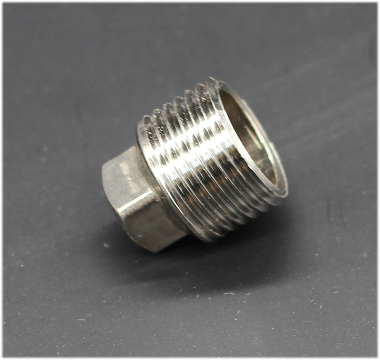 4分不锈钢管堵头堵丝内螺纹管帽加厚钢丝堵塞头堵帽波纹管和软管