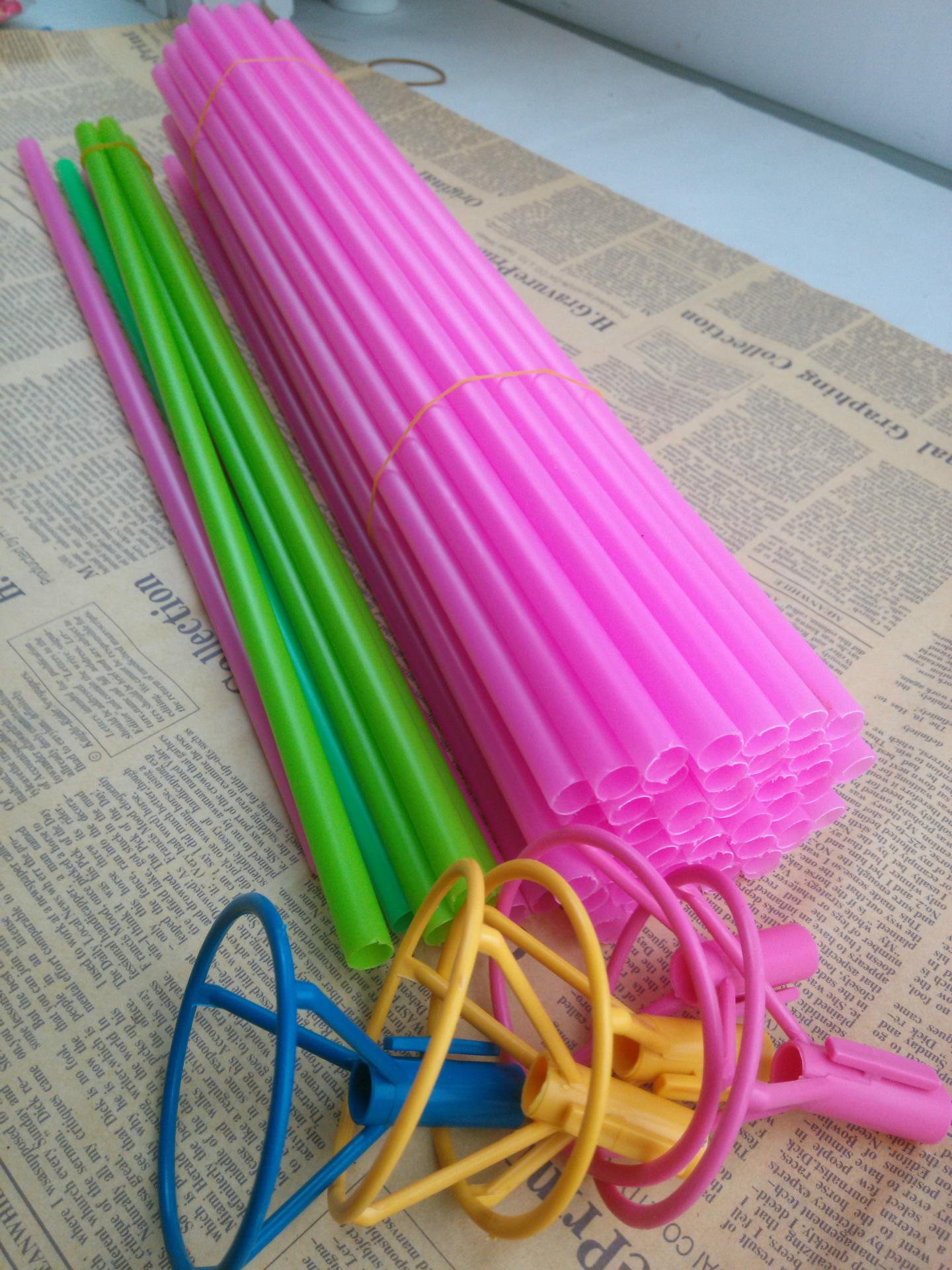 厂家供应气球杆 铝膜杯托气球配件气球杆子 40cm铝膜气球大杆