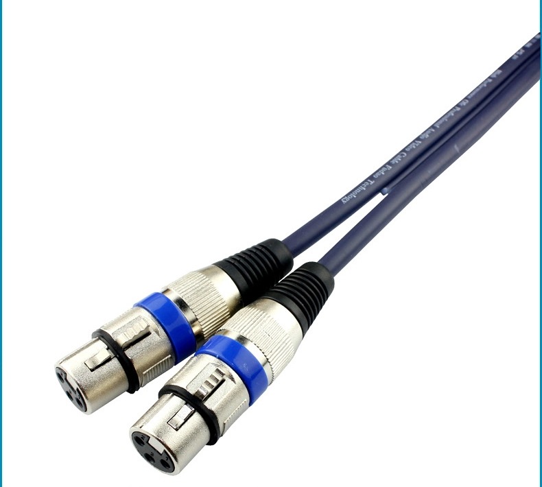 金三角 音频线 卡侬头转rca莲花头 卡农母转莲花头四头线jsj-205