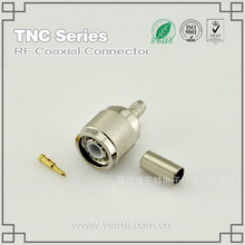 TNC 公头公针直式铆压接RG58_RG400同轴电缆