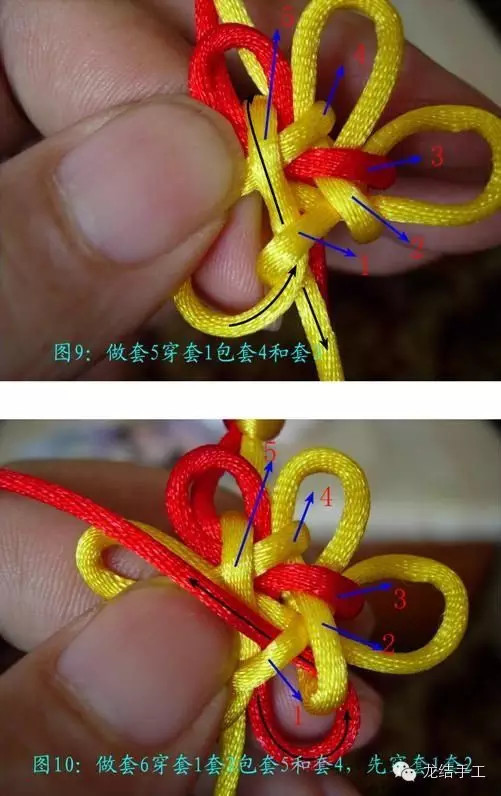 【中国结基本结】团锦花结徒手编法【龙结饰品】