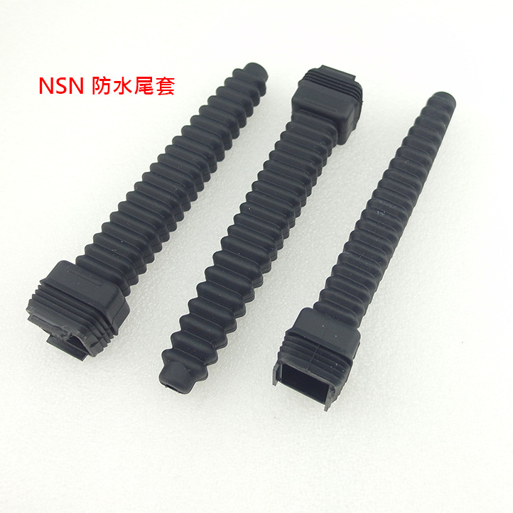 (宗夏直销)NSN黑色螺纹尾套零件,应用于室外防水光纤光缆跳线