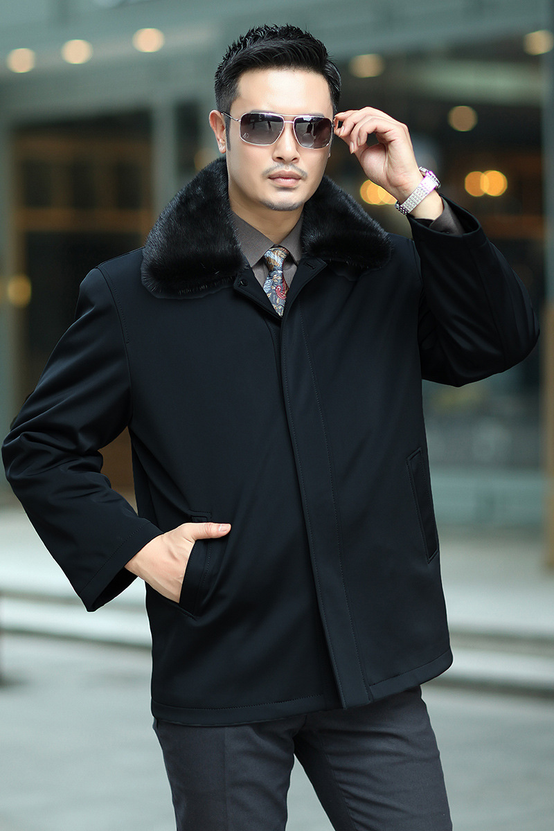 2015男士新款尼克服 爆款时尚獭兔内胆四面弹面料男式尼克服