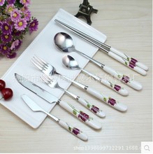 陶瓷不锈钢餐具用品勺子叉子刀子筷子